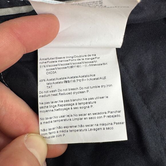 Hugo Boss The James Sharp 5 Wool Blend Dress Pants Mens 48R Dark Gray Straight - Picture 6 of 14